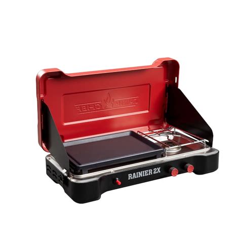 Camp Chef Mountain Series Rainier 2X 2-Burners Propane Piezo Steel ...