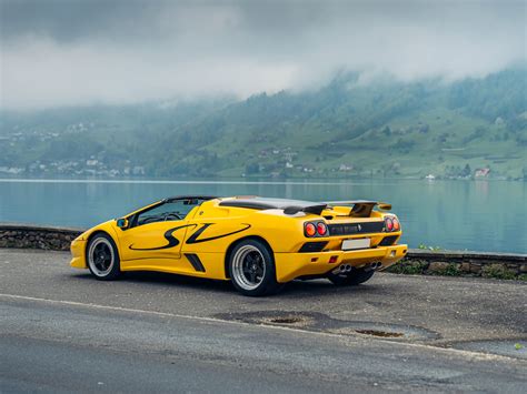 Download wallpaper Lamborghini, Diablo, 1998, rear view, Lamborghini Diablo SV Roadster, section ...