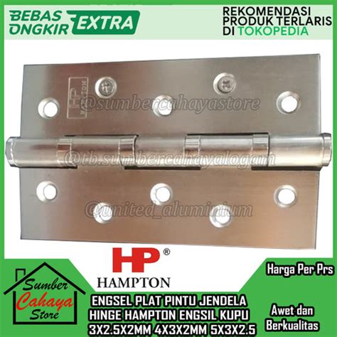 Promo Emgsel Hinge Pintu Hampton ES IR Engsil Jendela Lemari Kupu Swing ...