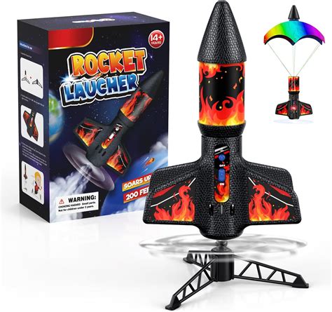 AIDELF Rocket Launcher, Model Rockets Kits with Launch Set, 200 Feet of ...