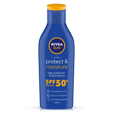 Nivea Moisturising Sun Lotion SPF-50 125ml | Sunscreen for Ultimate ...