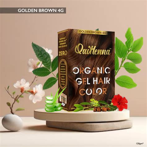 QuikHenna Gel Hair Color | Golden Brown & Organic 120g – QUIKHENNA