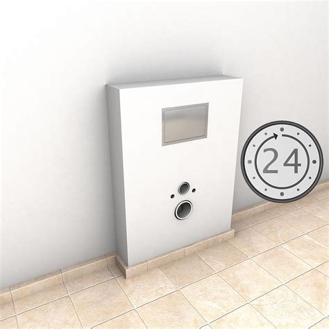 WC dry wall installation