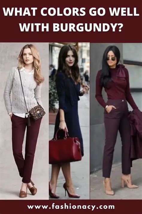 What Colors Go Well With Burgundy?