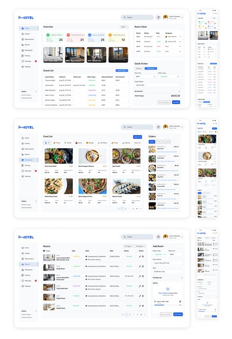Image result for Hotel Management System Interface Design