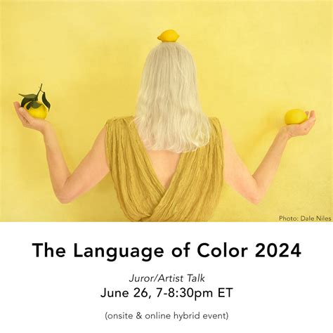 Virtual Juror/Artist Talk: The Language of Color 2024 - Atlanta Photography Group