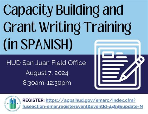 Register! SPANISH Federal Grant Writing Training- August 7