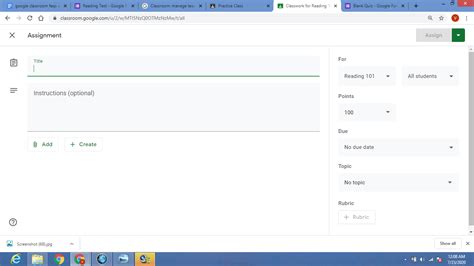 Image result for Google Classroom Homework Assignment
