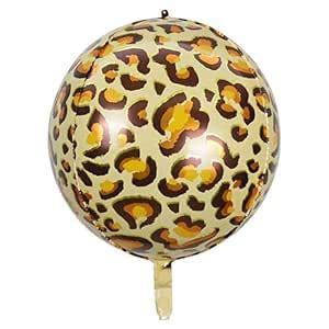 Party Port Leopard Print Jungle Animal Foil Balloons 4D Wild Mylar ...
