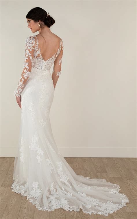 Sexy Fit-and-Flare Long-Sleeve Wedding Dress | Stella York