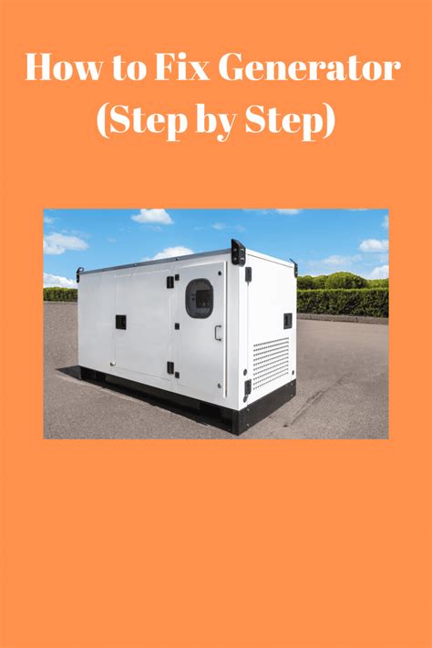 Image result for How to Fix a Generator