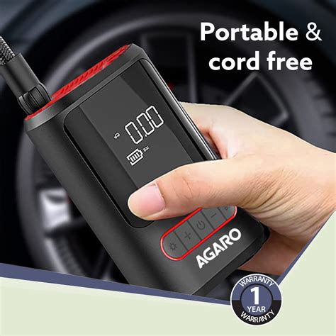 AGARO Galaxy Cordless Tyre Inflator, Portable Air Compressor – Agaro