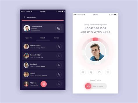 Image result for Call Recording UI Design
