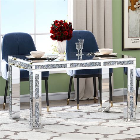 Mirrored Dining Room Tables