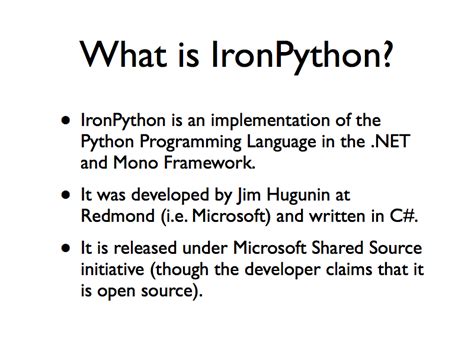 Image result for Classification of Python Jython IronPython