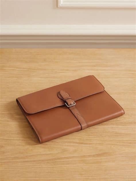 RALPH LAUREN HOME Toledo leather and suede travel case | NET-A-PORTER