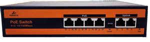 A Plus Products A+ PRODUCTS POE SWITCH 4 PORT 10/100 POE + 2 UPLINK 10/ ...