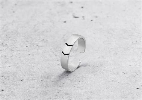 Arrow Band Silver Ring for Men Bold | Orionz Jewels