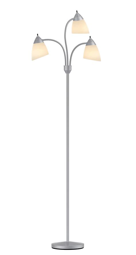 Mainstays 3 Head Floor Lamp, Gray – BrickSeek