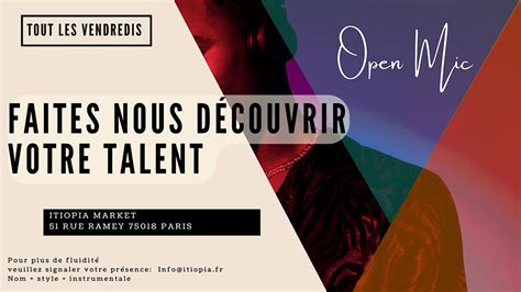 Open mic PARIS 1SLAM RAP JAZZ SOUL POP - scène libre, 51 Rue Ramey ...