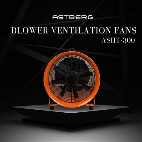 Astberg ASHT-300 Portable Dust Collector Blower - 12" 3200 m³/h Inline ...