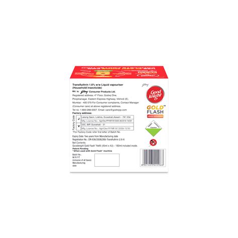 Good Knight Gold Flash Liquid Vapourise, 180 ml (4 x 45 ml) Price, Uses ...