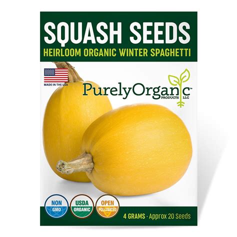 Purely Organic Winter Spaghetti Squash Seeds - USDA Organic – SimplyGro