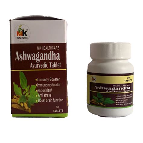 Ashwagandha Ayurvedic Tablet - Immunity Booster Immunomodulator ...