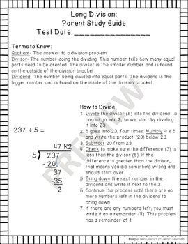 Image result for Division Study Guide