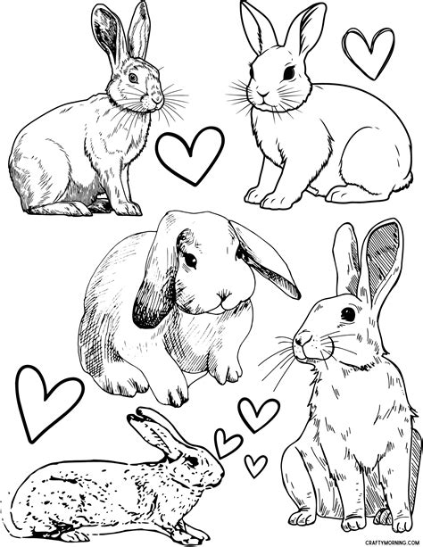 Rabbit Coloring Sheet