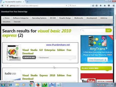 Image result for Visual Basic 2010 Express Download