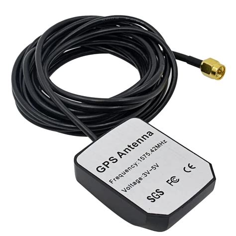 1575.42 Mhz GPS Antenna for GPS & GSM Module with 3 Meter Cable ...