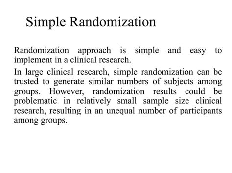 Image result for Types of Randomization