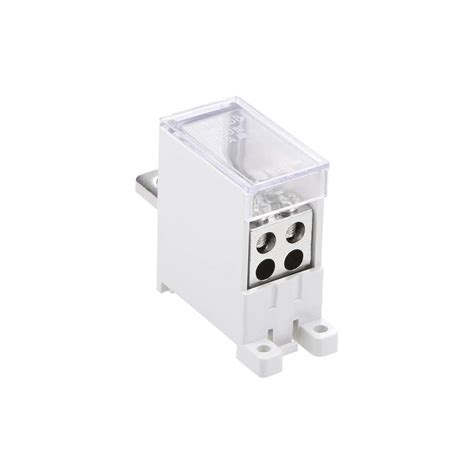uxcell 1 Inlet 4 Outlet DIN Rail Terminal Blocks 690V 125A Max Input ...