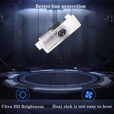 Buy 4 PCS Door Light Logo, HD Never Fade Door Logo Light, Car Door ...