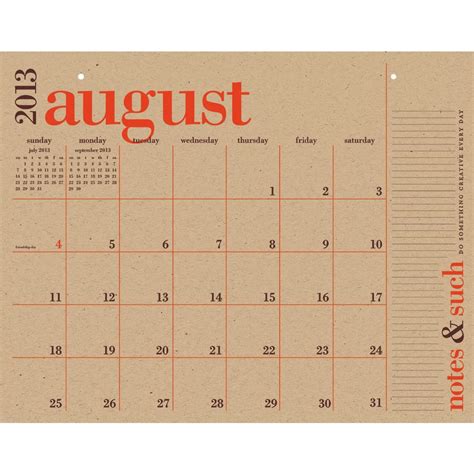 Paper Source Art Grid Calendar - Printable Calendars AT A GLANCE