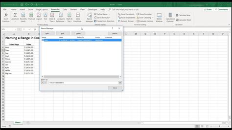 Image result for Using Named Ranges in Formulas