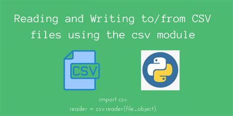 Image result for Import the CSV Module in Python