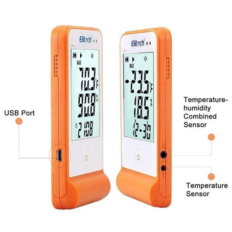 Buy Elitech GSP-6 Traceable Temperature and Humidity Digital Data ...