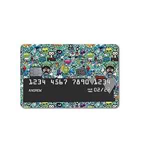 DOTME® Doodle Skin Card Stickers for Debit Cards / Credit Cards / ATM ...