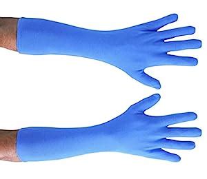 2 SET Reusable Washable Royal Blue Colour Cotton Hand Gloves For Boys ...