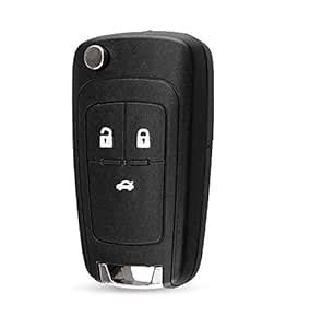 PRIMEART Replacement Key Shell Compatible for Chevrolet Cruze 3 Button ...