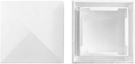 Buy QWORK Vinyl Fence Post Cap, 2 Pack 5 x 5 PVC Square Fence Post Top ...