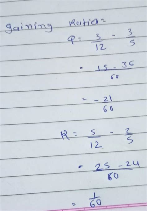 P, Q, R and S were partners sharing profits in the ratio of 2:3:5:2.S ...