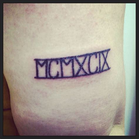 Roman Numeral year 1999 #bestfriendtattoo | Roman numeral tattoos ...