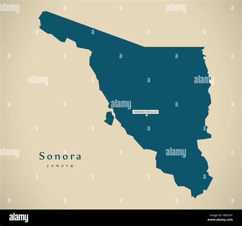 Sonora map hi-res stock photography and images - Alamy