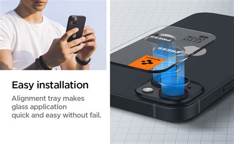 Spigen EZ Fit Optik Pro Tempered Glass Camera Lens Protector Guard for ...