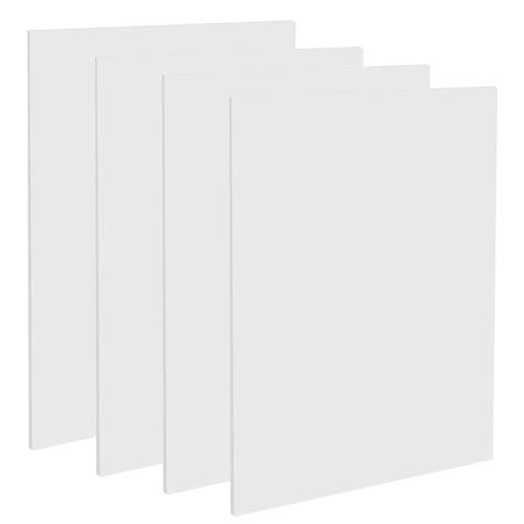 Lakeer A4 PVC Board/White Craft Foam Board (Pack of 4) 5mm Thick Acid ...