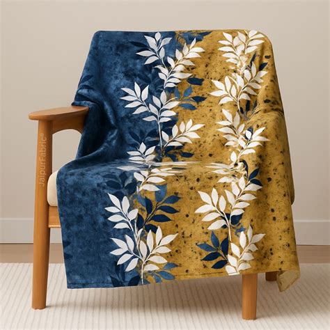 Midnight Gold Vine Super Soft Cozy Velvet Double Blanket – JaipurFabric®