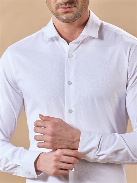 Buy Aldeno Men White Formal Shirt (MARK)